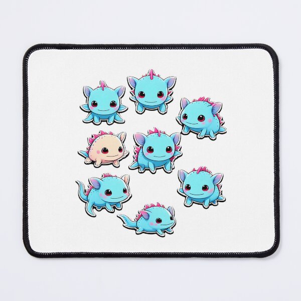 Item preview, Cute Axolotl Characters designed and sold by RetroPop23.