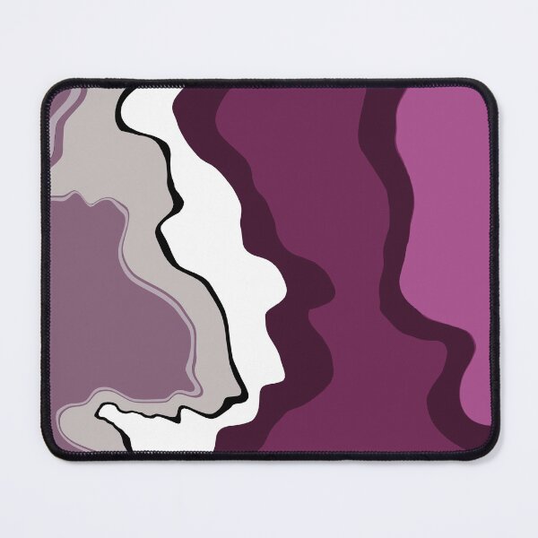 Item preview, Retro Swirls Liquid Swirl Abstract Pattern 70s Style Pinkish Maroon 2 of 4 designed and sold by Beachy.