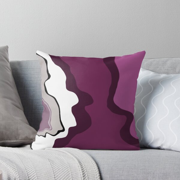 Item preview, Retro Swirls Liquid Swirl Abstract Pattern 70s Style Pinkish Maroon 2 of 4 designed and sold by Beachy.