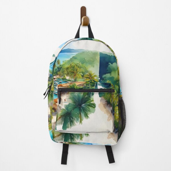 Item preview, Tropical Beach Resort with Palm Trees designed and sold by RaiyaTees.