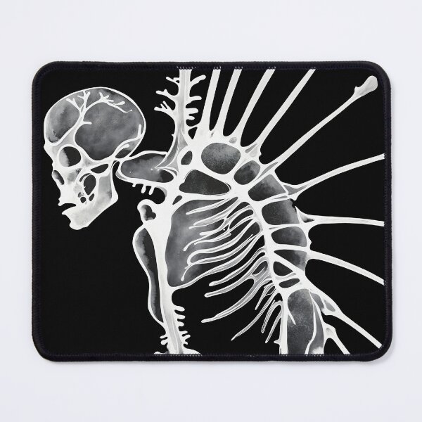 Item preview, Spinal Torment Abstract White Ink designed and sold by Threehop.