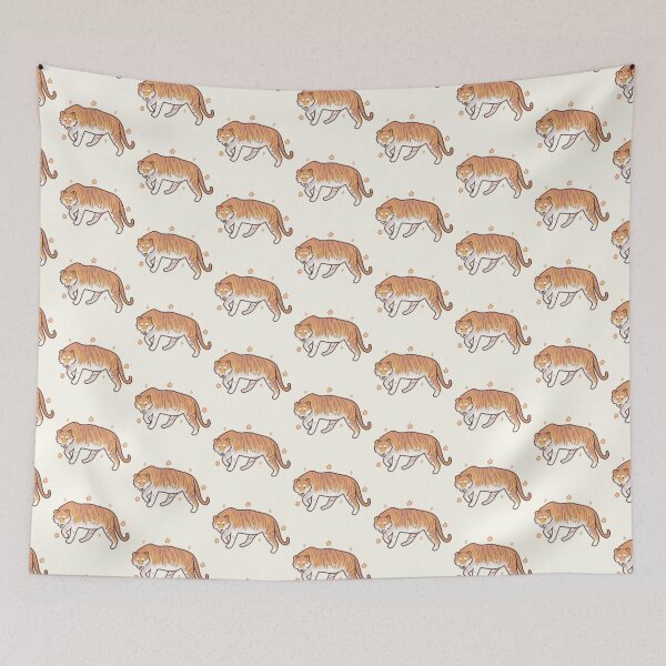 Item preview, Cute golden tiger illustration  designed and sold by Artofmayara.