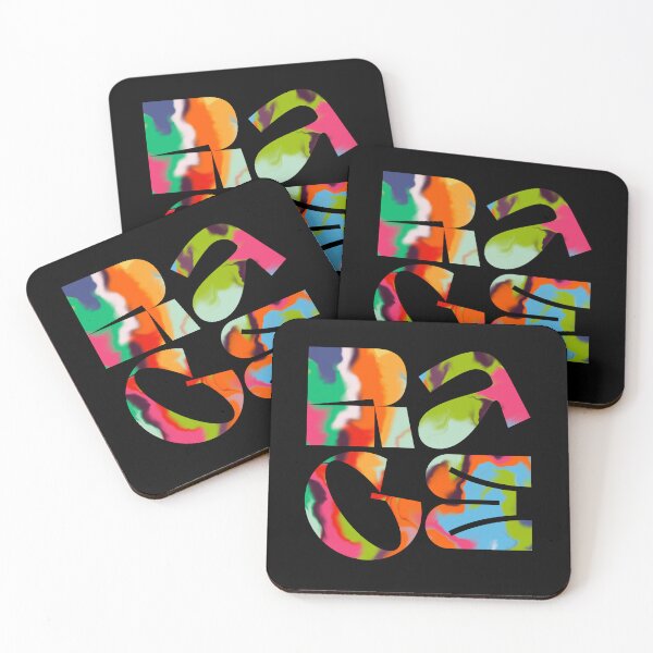 Item preview, Vibrant Abstract Rage Typography Design designed and sold by coshe.