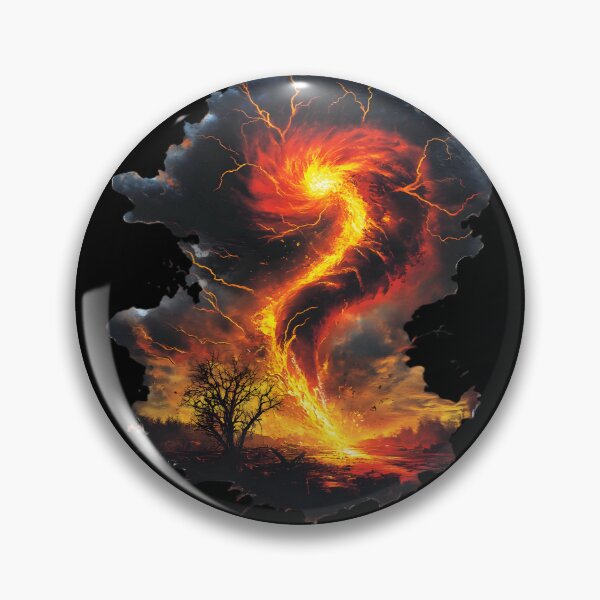 Item preview, Fiery Tornado Unleashed designed and sold by AI-Only Creations.