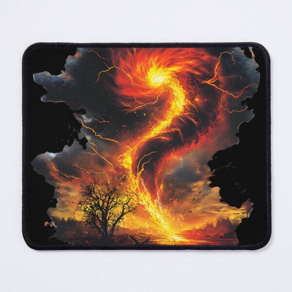 Item preview, Fiery Tornado Unleashed designed and sold by AI-Only Creations.
