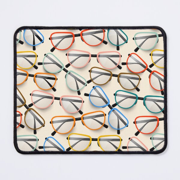 Item preview, Vector illustration of eyeglasses with colorful frames, seamless pattern designed and sold by Familyshmot.