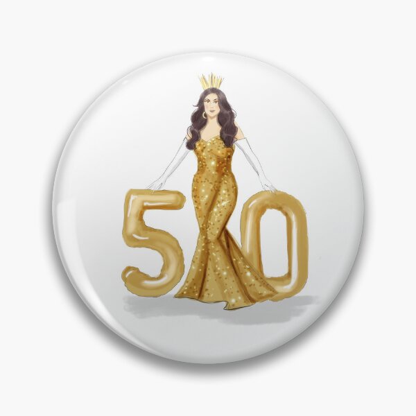 Item preview, happy 50th birthday, turning 50, 50 birthday, designed and sold by Meghaillustrat.