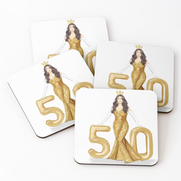 Item preview, happy 50th birthday, turning 50, 50 birthday, designed and sold by Meghaillustrat.
