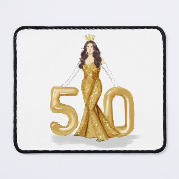 Item preview, happy 50th birthday, turning 50, 50 birthday, designed and sold by Meghaillustrat.
