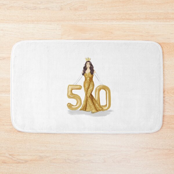 Item preview, happy 50th birthday, turning 50, 50 birthday, designed and sold by Meghaillustrat.