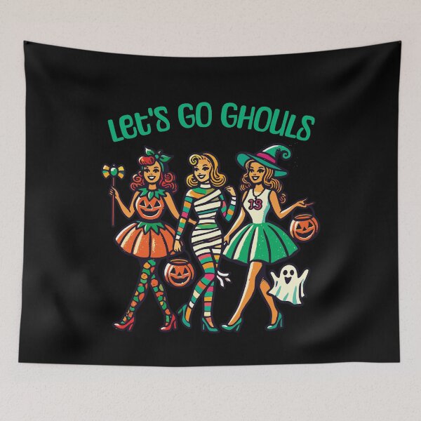 Item preview, Funny Halloween Girls Let's Go Ghouls designed and sold by LuminOrb.