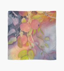 Autumn Apples Watercolor Painting Scarf