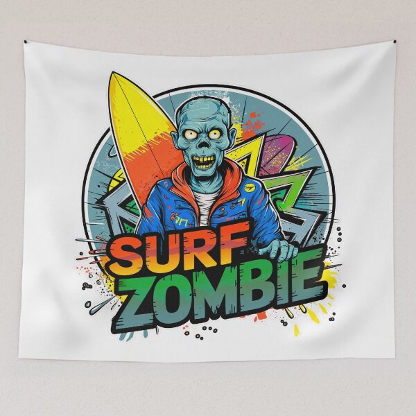 Item preview, Surf Zombie Surfing Shirt designed and sold by Chestamental.