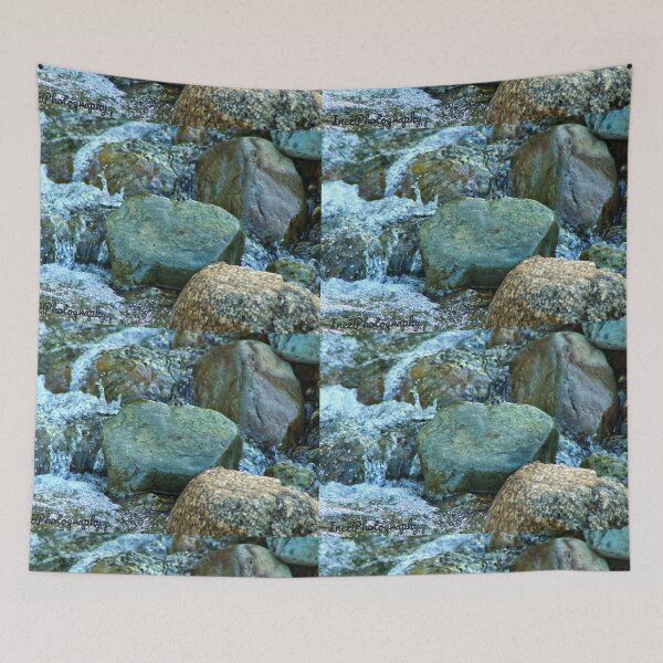 Item preview, River stream with rocks designed and sold by InezPhotography.