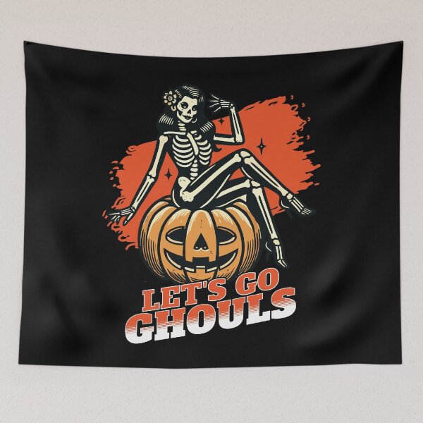 Item preview, Lets Go Ghouls Funny Halloween Girl designed and sold by LuminOrb.