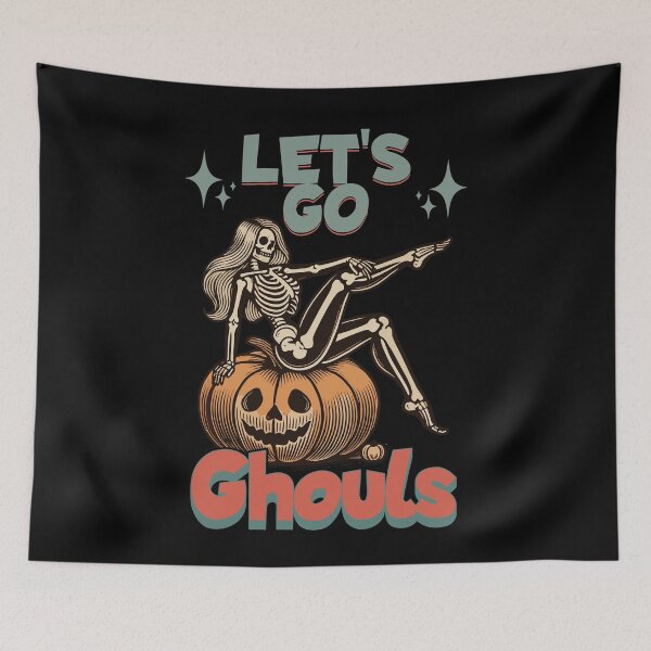 Item preview, Funny Halloween Girls Let's Go Ghouls designed and sold by LuminOrb.