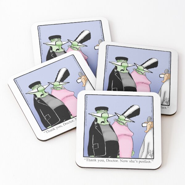 Item preview, Funny Spectickles Halloween Frankenstein Marriage Cartoon designed and sold by abbottoons.