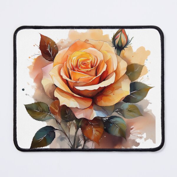 Item preview, Stunning Orange Rose Watercolour designed and sold by RaiyaTees.