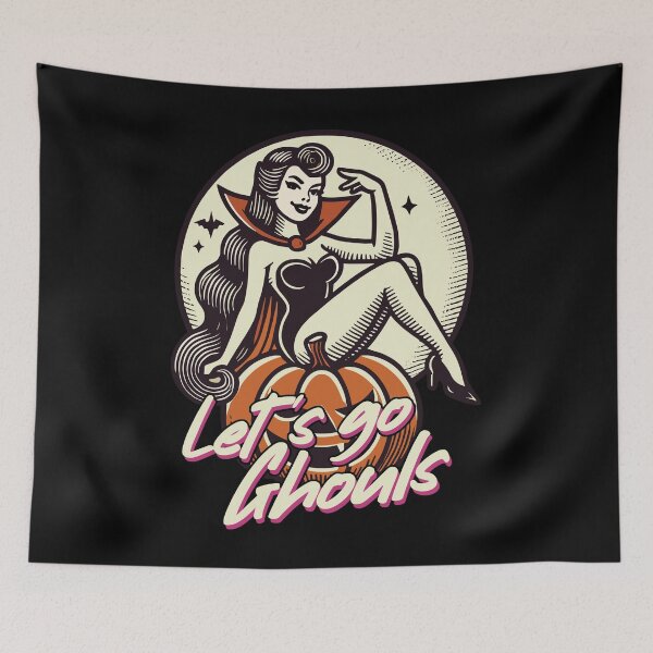 Item preview, Let's Go Ghouls Funny Halloween Girls designed and sold by LuminOrb.