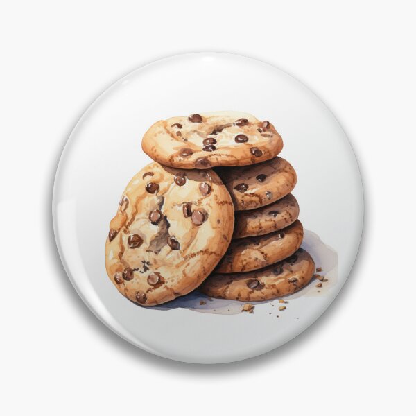 Item preview, Water color drawing of a stack of cookies designed and sold by LazyOtterPrints.