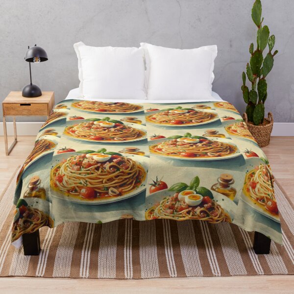 Item preview, Spaghetti Carbonara Impressionism Art Style designed and sold by artofuniverse.