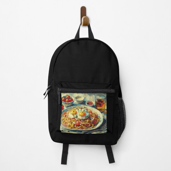 Item preview, Spaghetti Carbonara Impressionism Art Style designed and sold by artofuniverse.