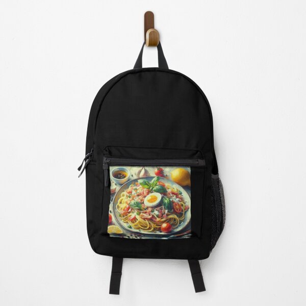 Item preview, Spaghetti Carbonara Impressionism Art Style designed and sold by artofuniverse.