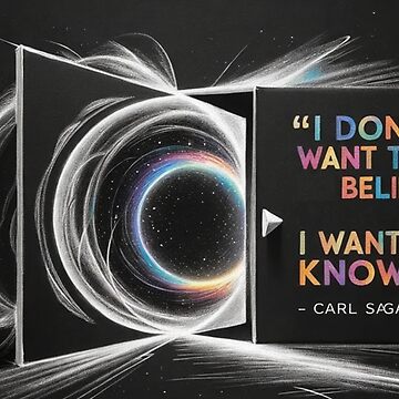 Artwork thumbnail, 'I don’t want to believe. I want to know.' – Carl Sagan by eXtraHumans