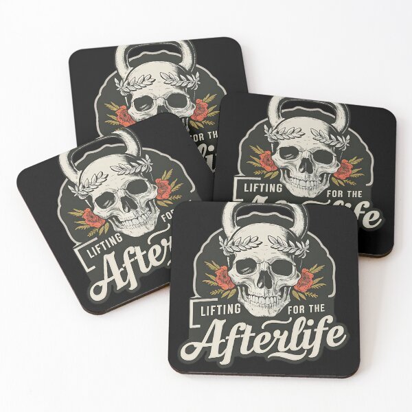 Item preview, Lifting for the Afterlife - Skull and Kettlebell Workout Design designed and sold by FocusedPatterns.