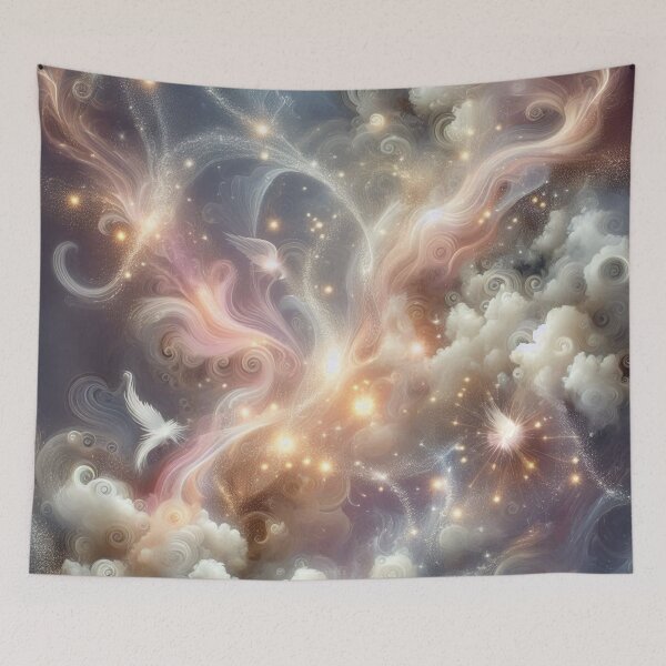 Item preview, Celestial Symphony A Cosmic Dance of Light and Clouds designed and sold by TeslaSt0re.