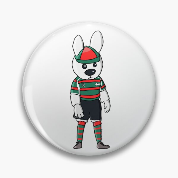 Item preview, REGGIE THE RABBIT: SOUTH SYDNEY RABBITOHS NRL MASCOT  designed and sold by WoodenSpoonerss.