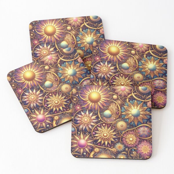 Item preview, A Cosmic Garden A Celestial Tapestry of Flowers designed and sold by TeslaSt0re.