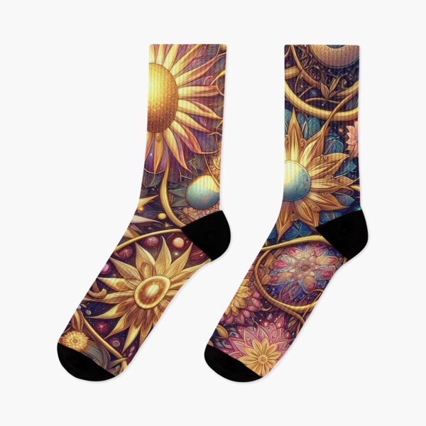 Item preview, A Cosmic Garden A Celestial Tapestry of Flowers designed and sold by TeslaSt0re.