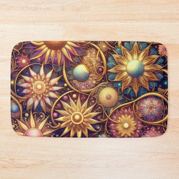 Item preview, A Cosmic Garden A Celestial Tapestry of Flowers designed and sold by TeslaSt0re.