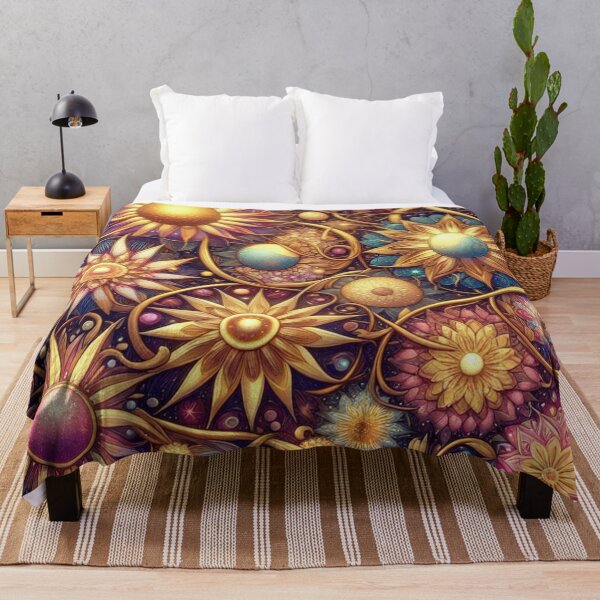 Item preview, A Cosmic Garden A Celestial Tapestry of Flowers designed and sold by TeslaSt0re.