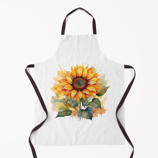Item preview, Bright Watercolour Sunflower Art designed and sold by RaiyaTees.