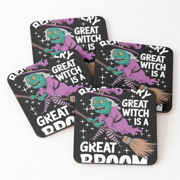 Item preview, Behind Every Great Witch Is A Great Broom designed and sold by MonkiFlipp.