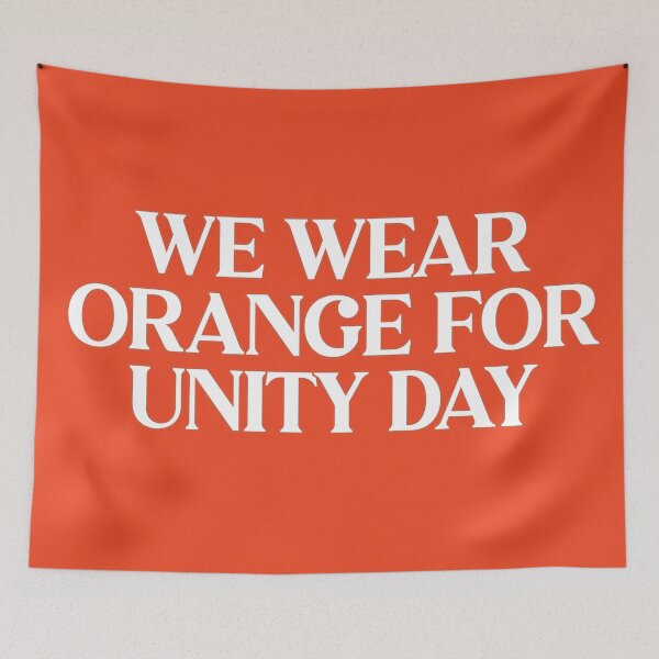 Item preview, WE WEAR ORANGE FOR UNITY DAY designed and sold by Wolagno.