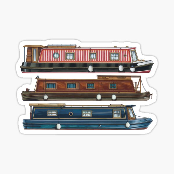 Item preview, Narrowboats designed and sold by Angry Swan Designs.