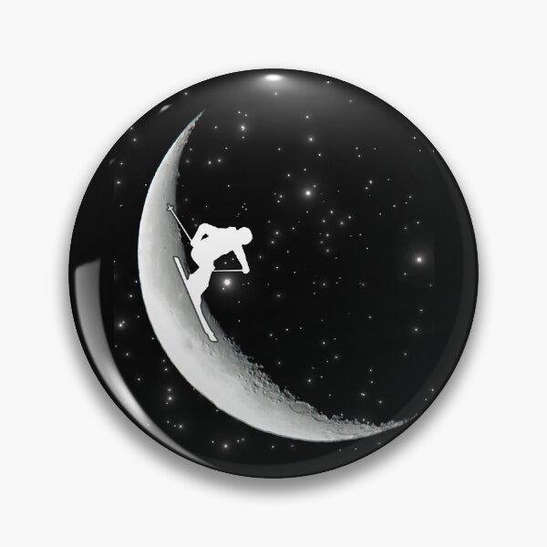 Item preview, skier on the moon designed and sold by MudMaster.