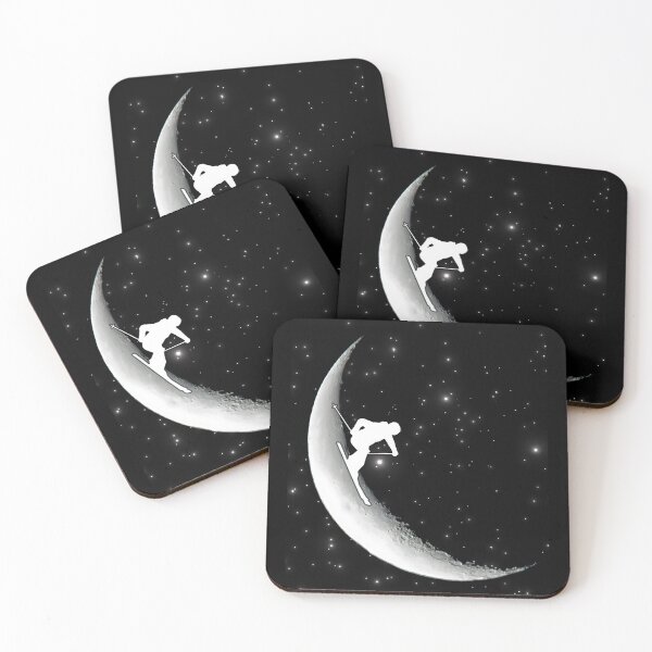 Item preview, skier on the moon designed and sold by MudMaster.