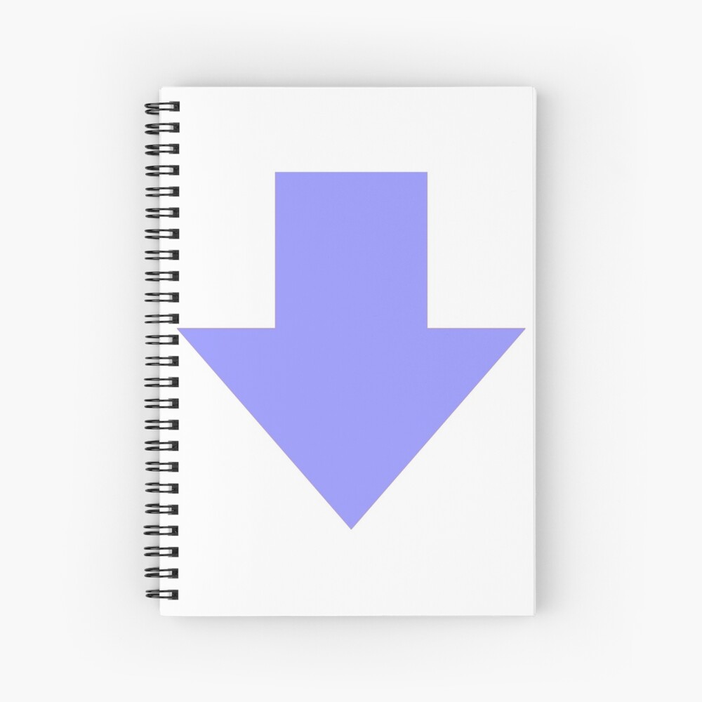 "Reddit downvote arrow" Spiral Notebook by k3rstman1 ...