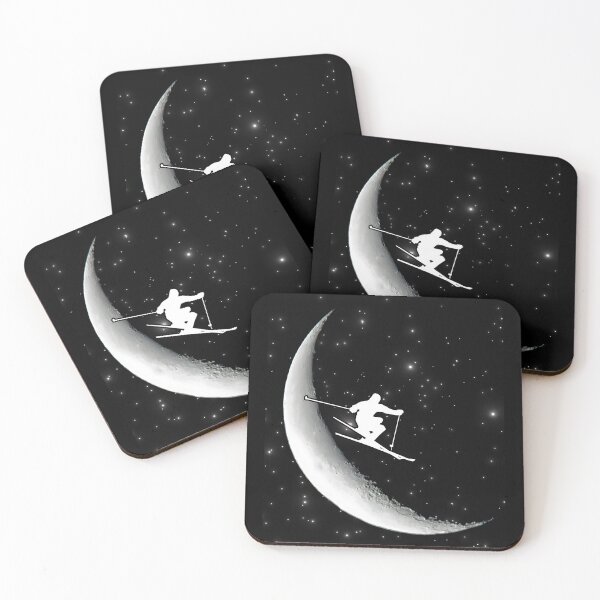 Item preview, skier on the moon designed and sold by MudMaster.