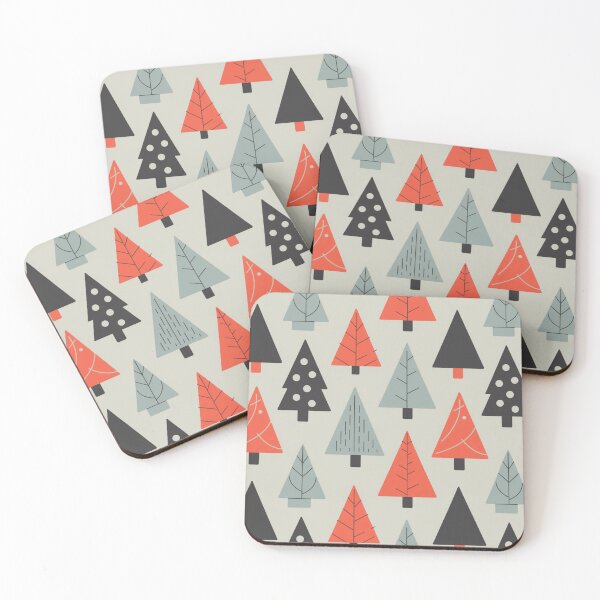 Item preview, Abstract Christmas Trees art designed and sold by Angie-Atelier.