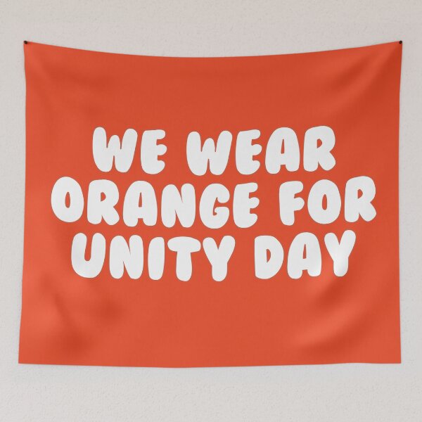 Item preview, WE WEAR ORANGE FOR UNITY DAY designed and sold by Wolagno.