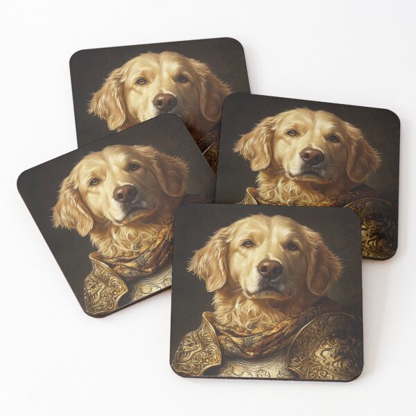 Item preview, Golden Retriever Templar designed and sold by WillmanArt.