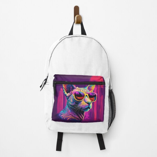 Item preview, Psychedelic Sphynx Cat with Sunglasses. designed and sold by GlowUpLook.