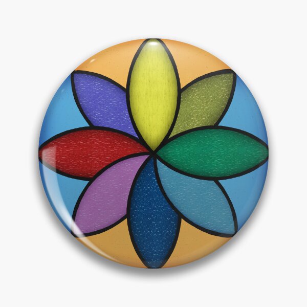 Item preview, Stained glass flower poster designed and sold by Z83Studio.