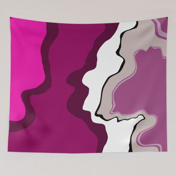 Item preview, Preppy Pink Swirls Liquid Swirl Abstract Pattern 60s Style 1 of 4 designed and sold by Beachy.