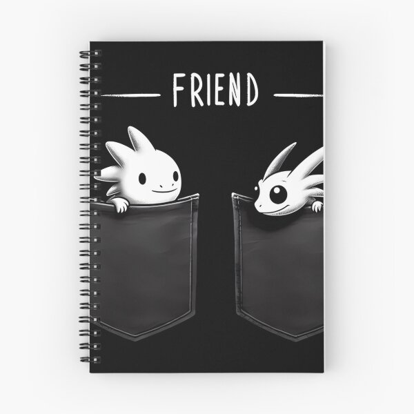 Item preview, Two playful cartoon creatures peeking out from black pockets  designed and sold by aminz4.